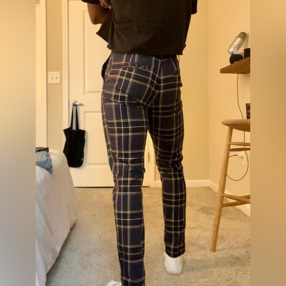 Original use plaid chino pants